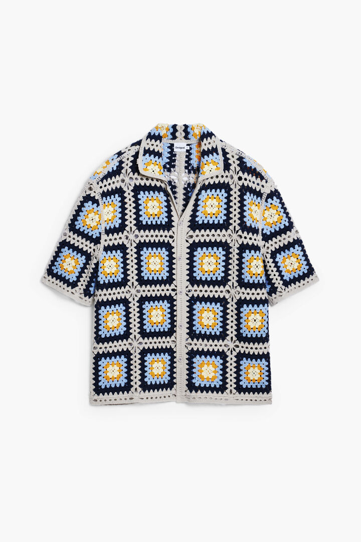 Crochet short-sleeve shirt | Desigual