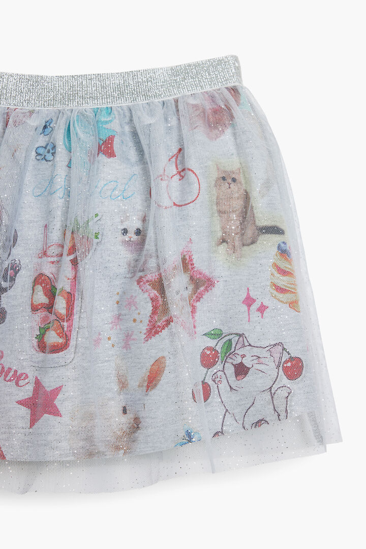 Minifalda tul gatos | Desigual