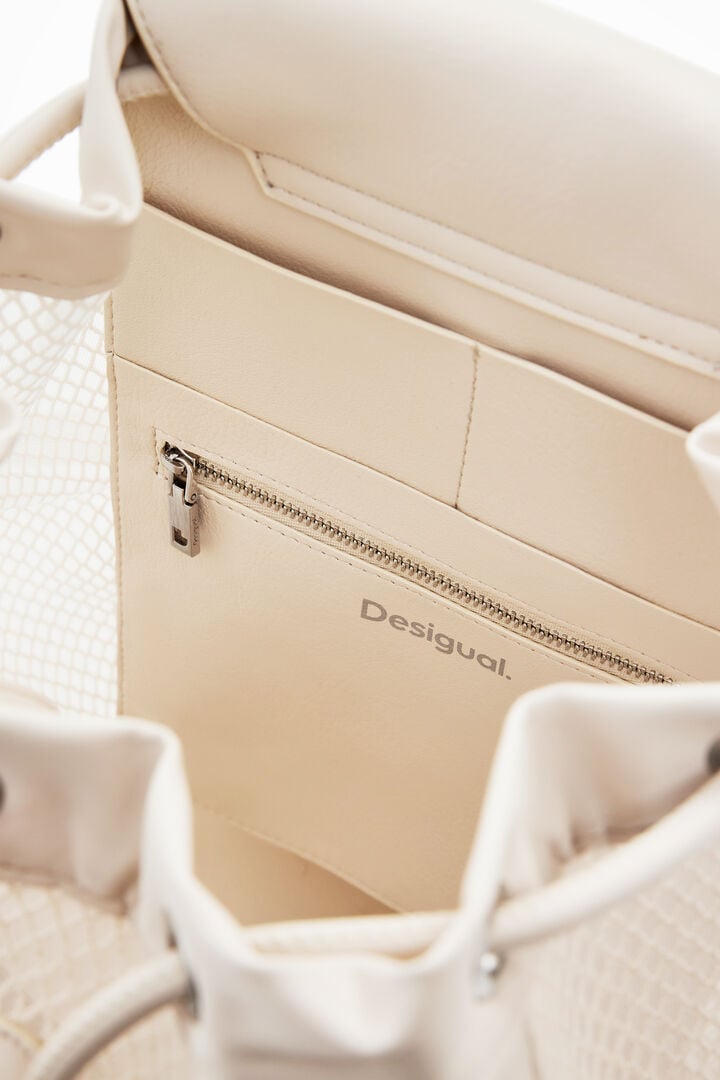 Medium mesh drawstring backpack | Desigual