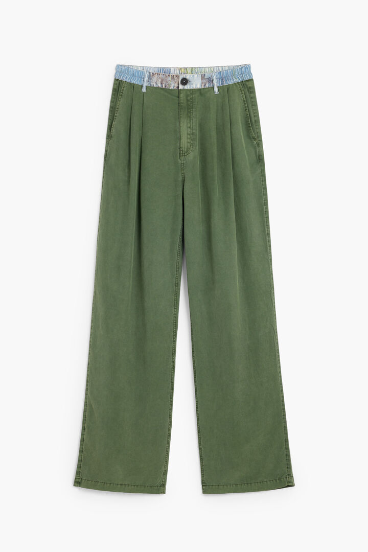 Pantalon combin&eacute; en lyocell