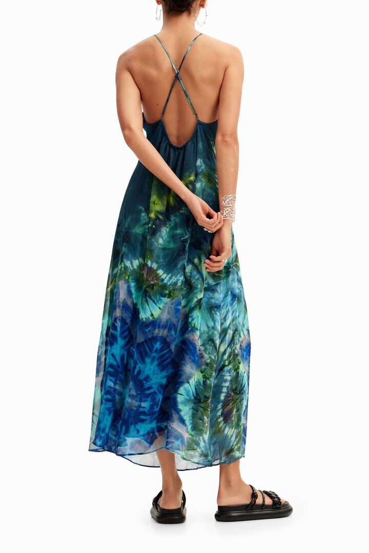 Vestido largo arty tie-dye | Desigual