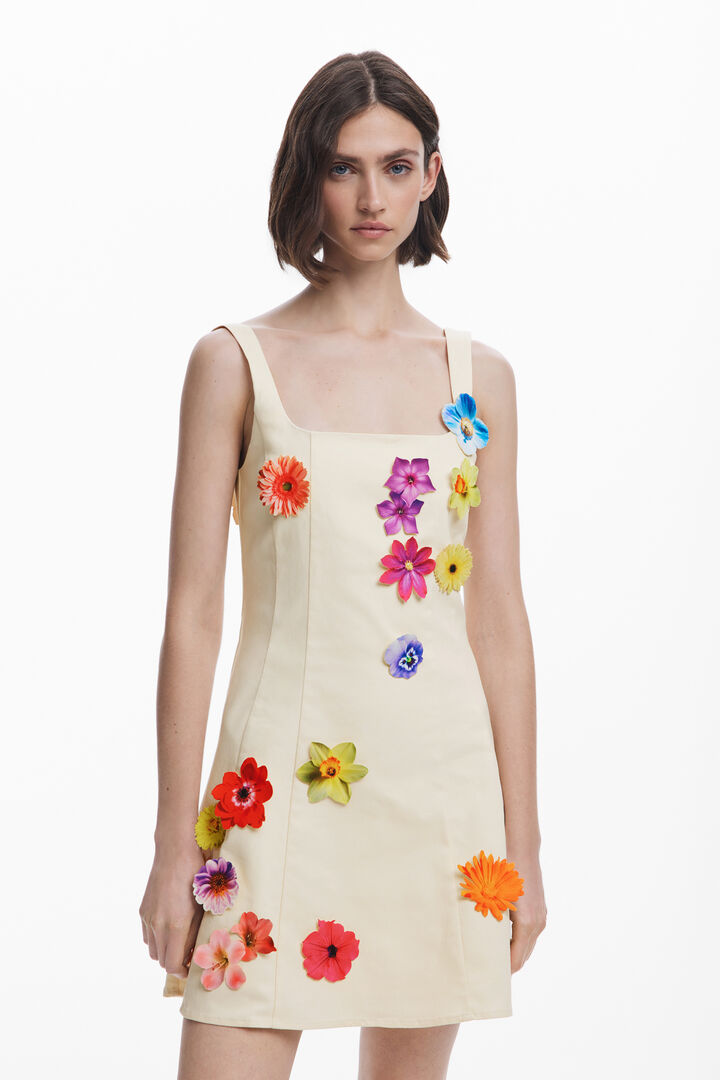 Tyler McGillivary floral panel dress | Desigual