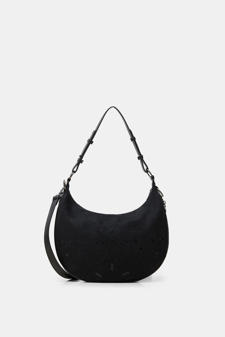 Bolso media luna grabado | Desigual