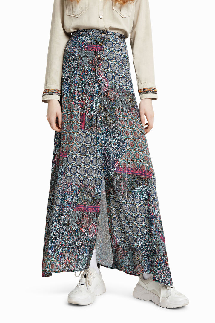 Gonna lunga mandala floreale | Desigual