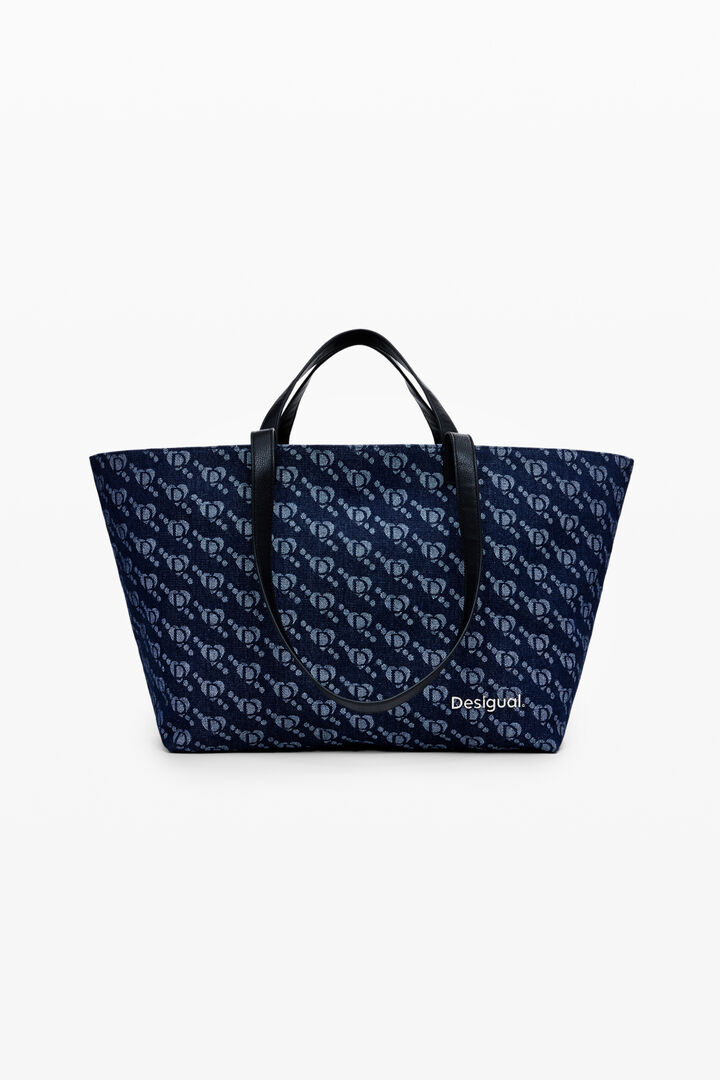 Desigual logo shopper bag