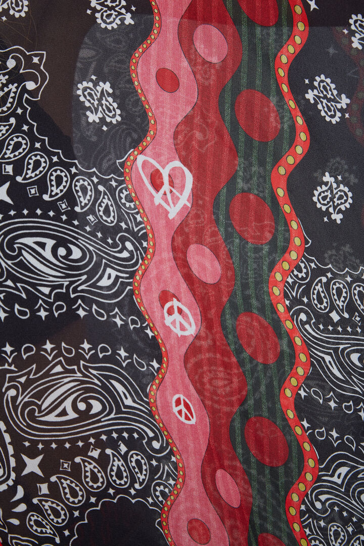Patchwork poncho blouse | Desigual