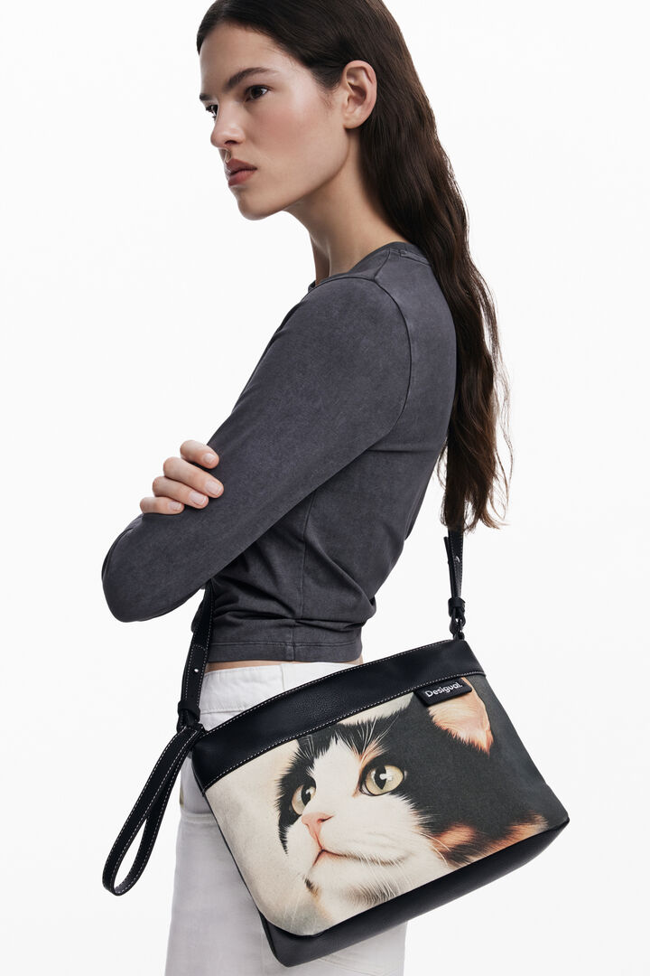 Large cat shopper bag | Desigual