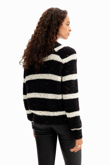 Oversize striped pullover | Desigual
