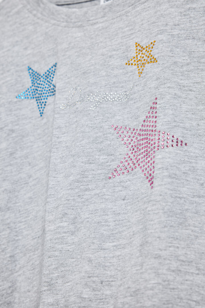 T-shirt with star rhinestones | Desigual