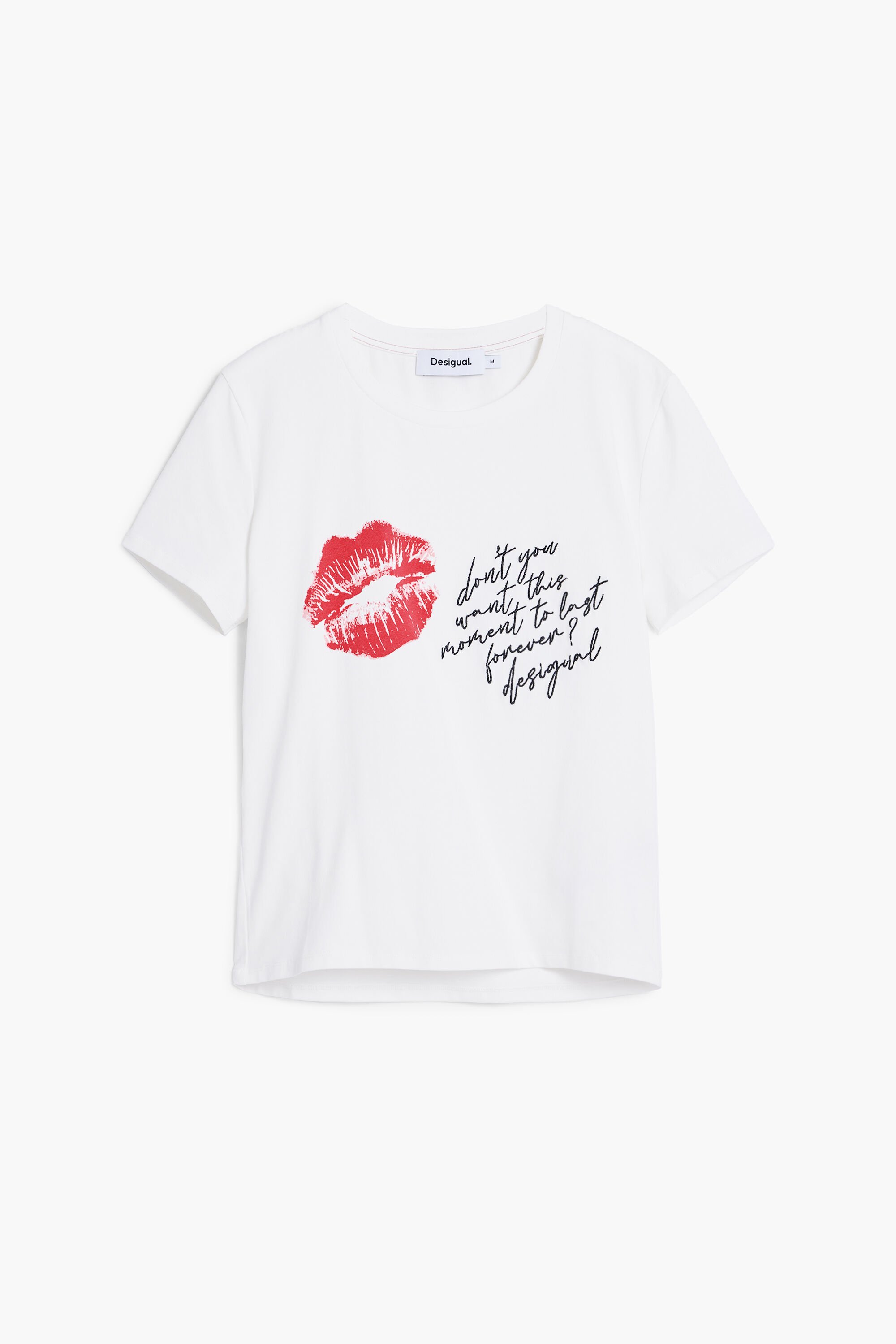 新品✨タグ付き♪デシグアル　Tシャツ　Sサイズ　大幅お値下げ出品です‼️ キスTシャツ 女性用 I Desigual.com