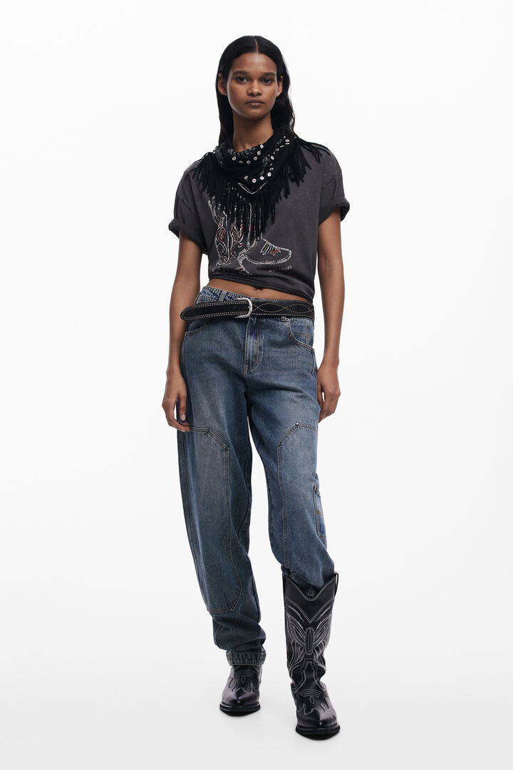 Foulard triangular flecos | Desigual