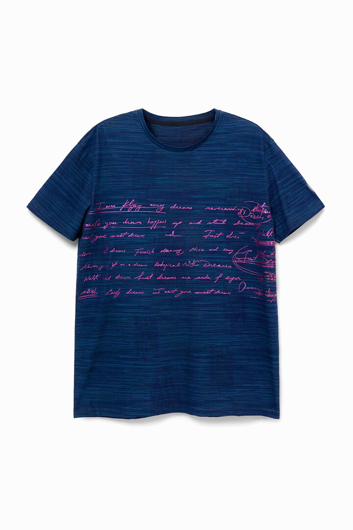 Camiseta texto metalizado | Desigual