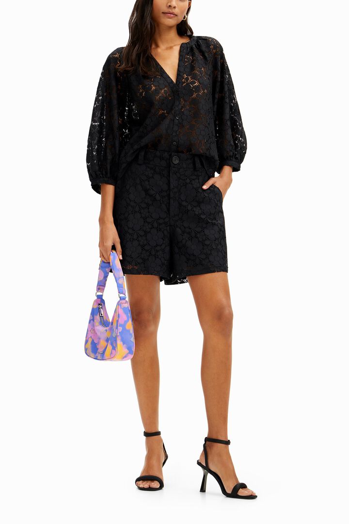 Bolso de hombro S flores | Desigual