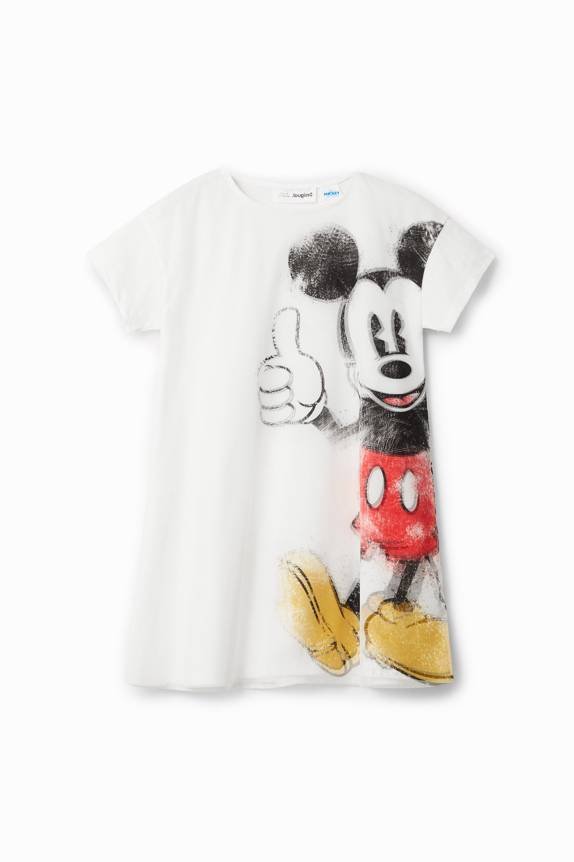 Mickey Mouse dress - WHITE - 3/4