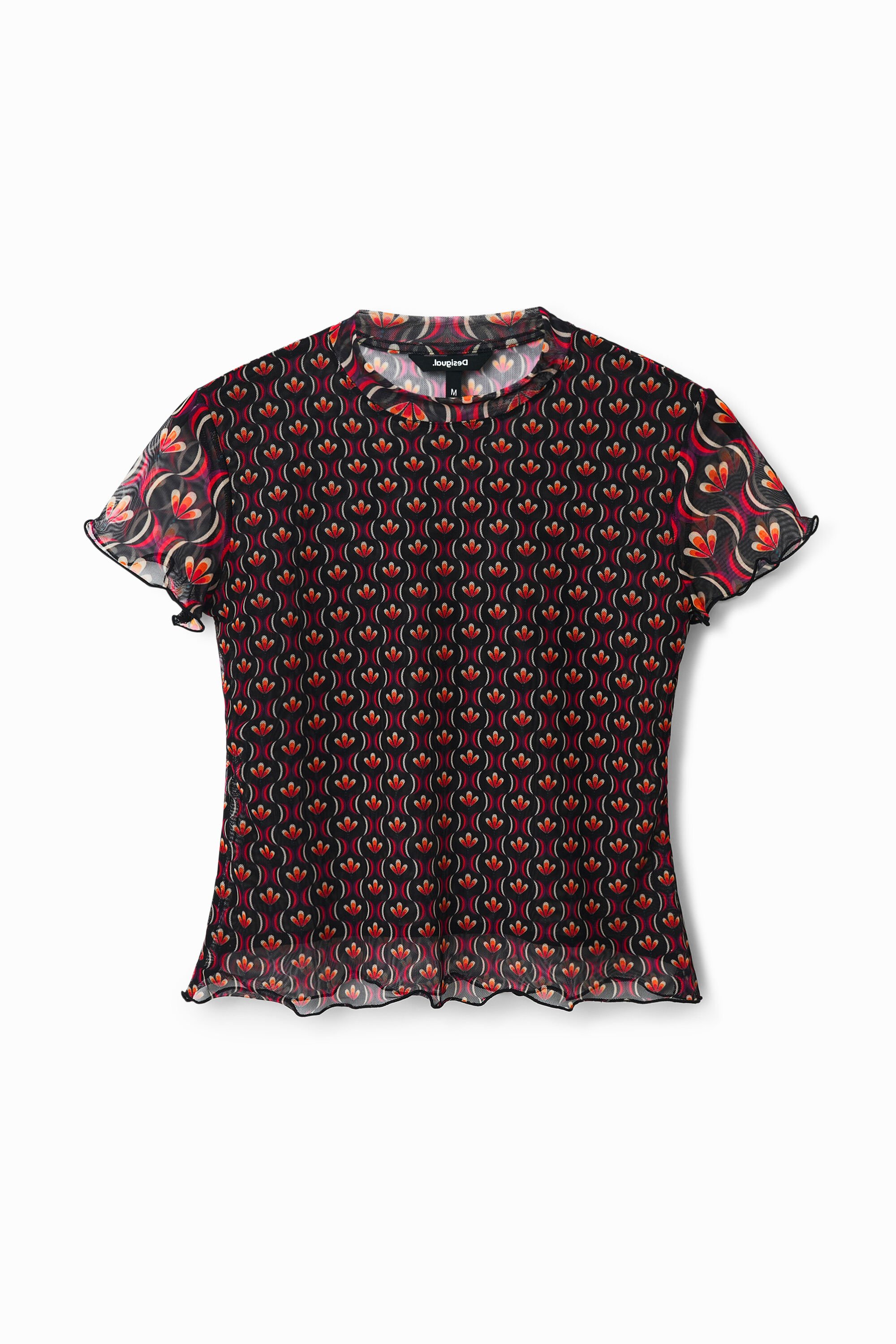 Tüll-Shirt Retro-Grafik