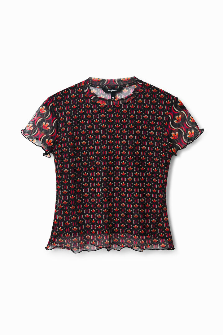 Samarreta tul estampat gràfic retro | Desigual