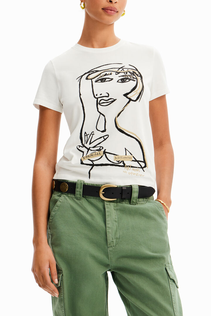 Arty face T-shirt | Desigual