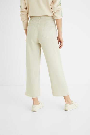 Pantaloni culotte cropped 100% lyocell | Desigual