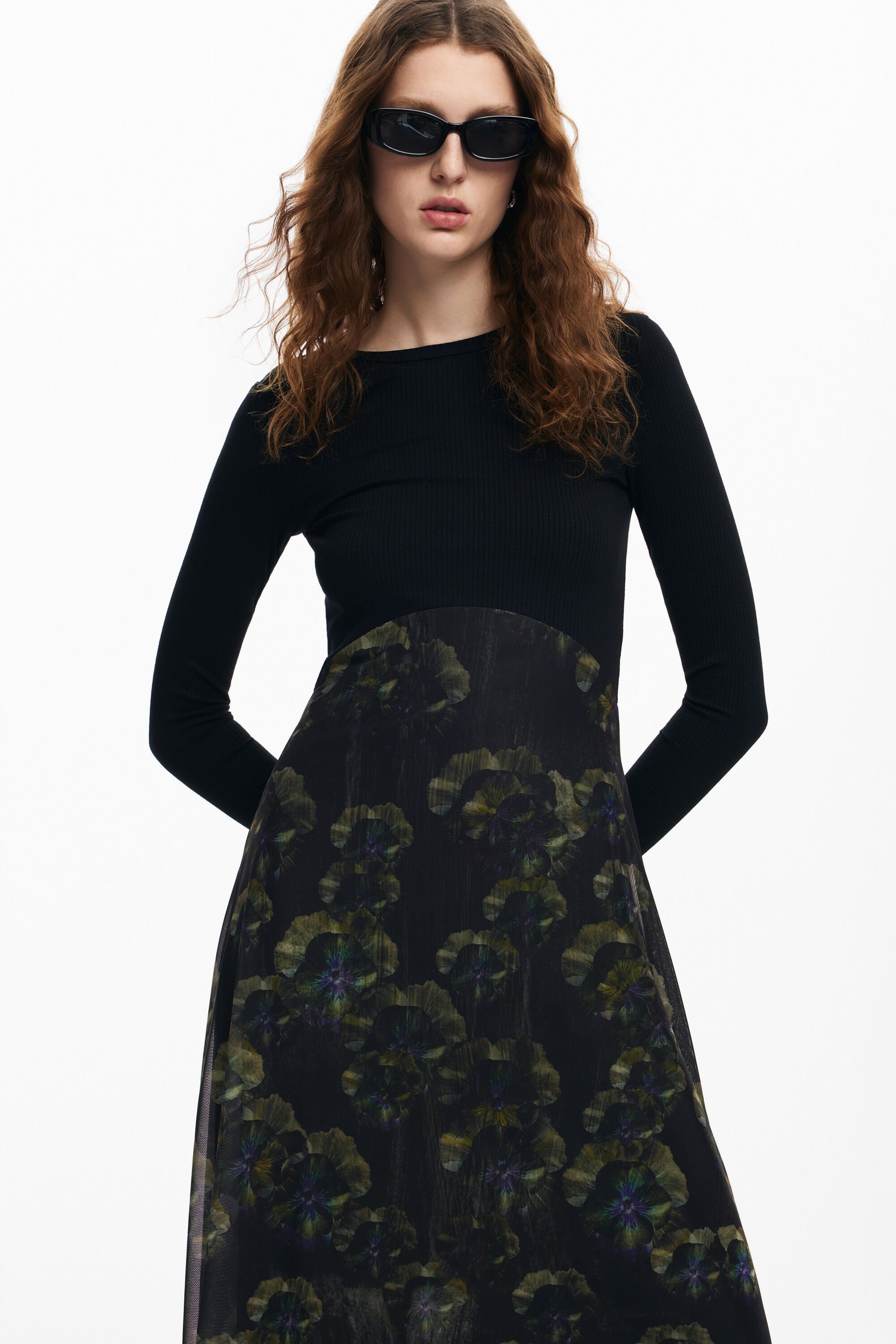 Desigual black dress top