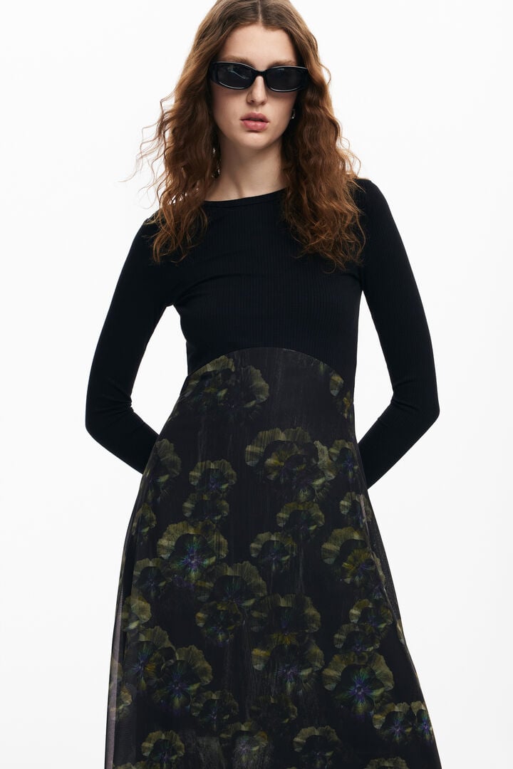 Vestido midi floral M. Christian Lacroix | Desigual