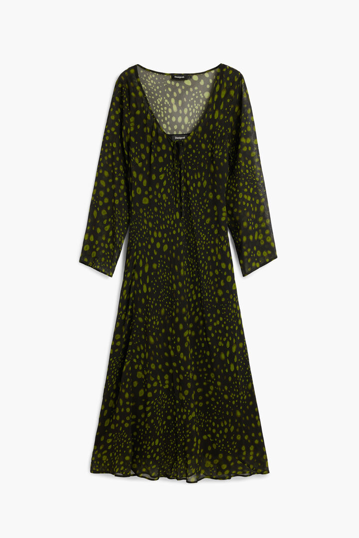 Long-Sleeve Midi Dress