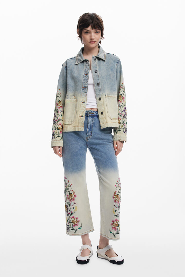 Veste en jean à fleurs | Desigual