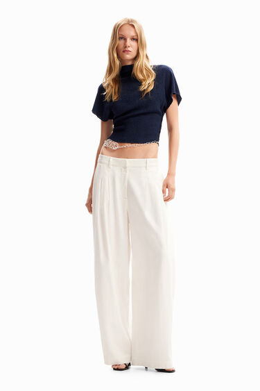 Blusa lisa textura | Desigual