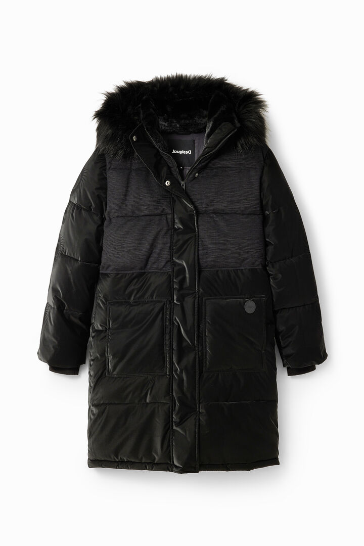 Patchwork padded coat | Desigual