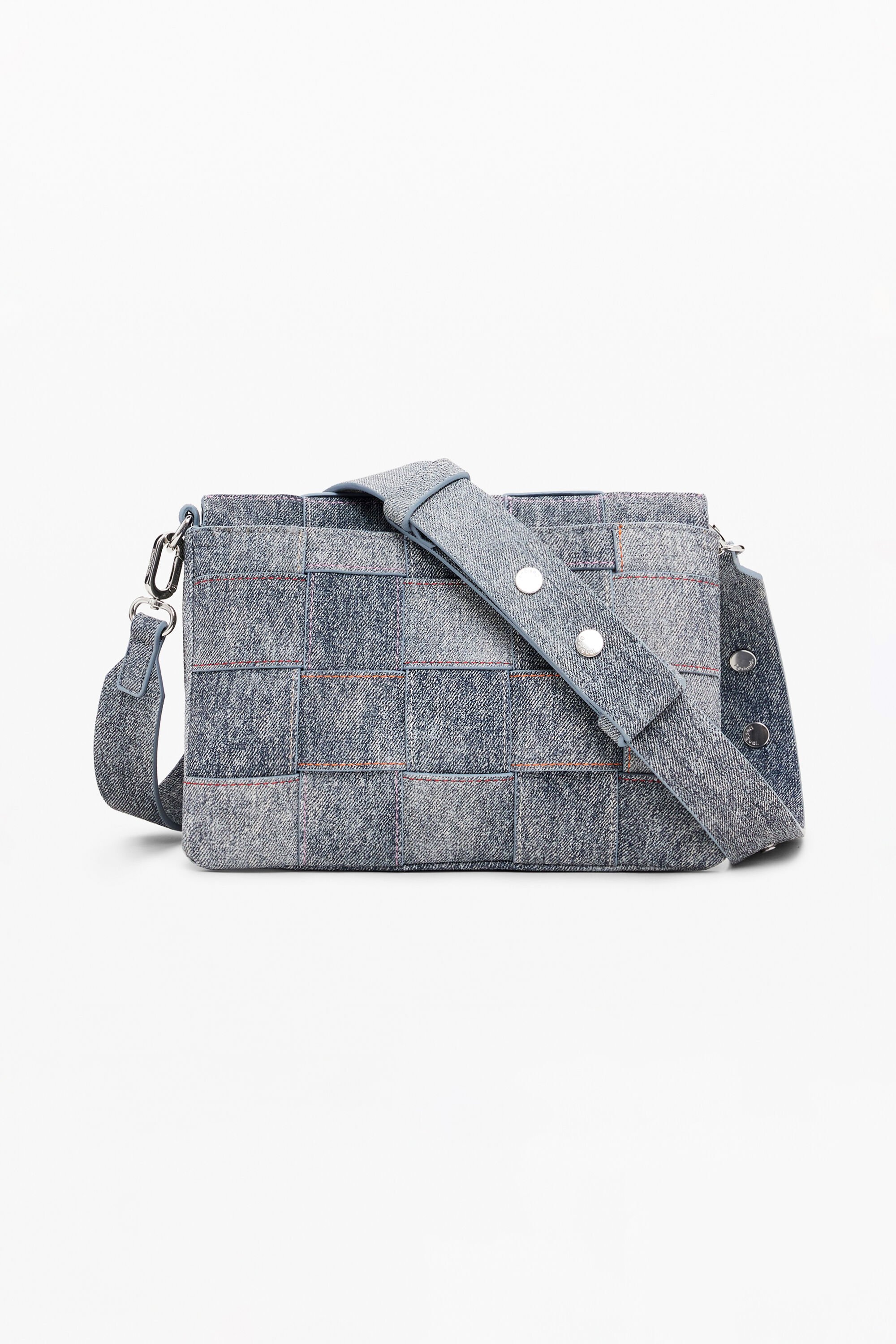 デニム風中型編みバッグ I Desigual.com