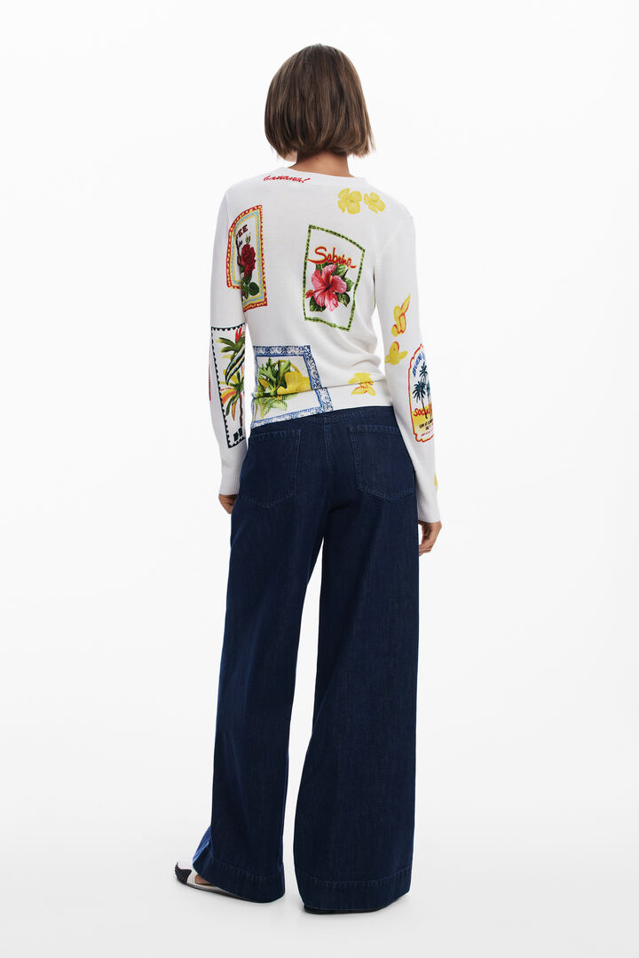 Tropical stamps sweater | Desigual