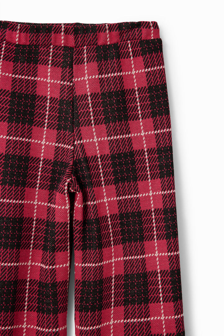 Pantalón flare cuadros | Desigual