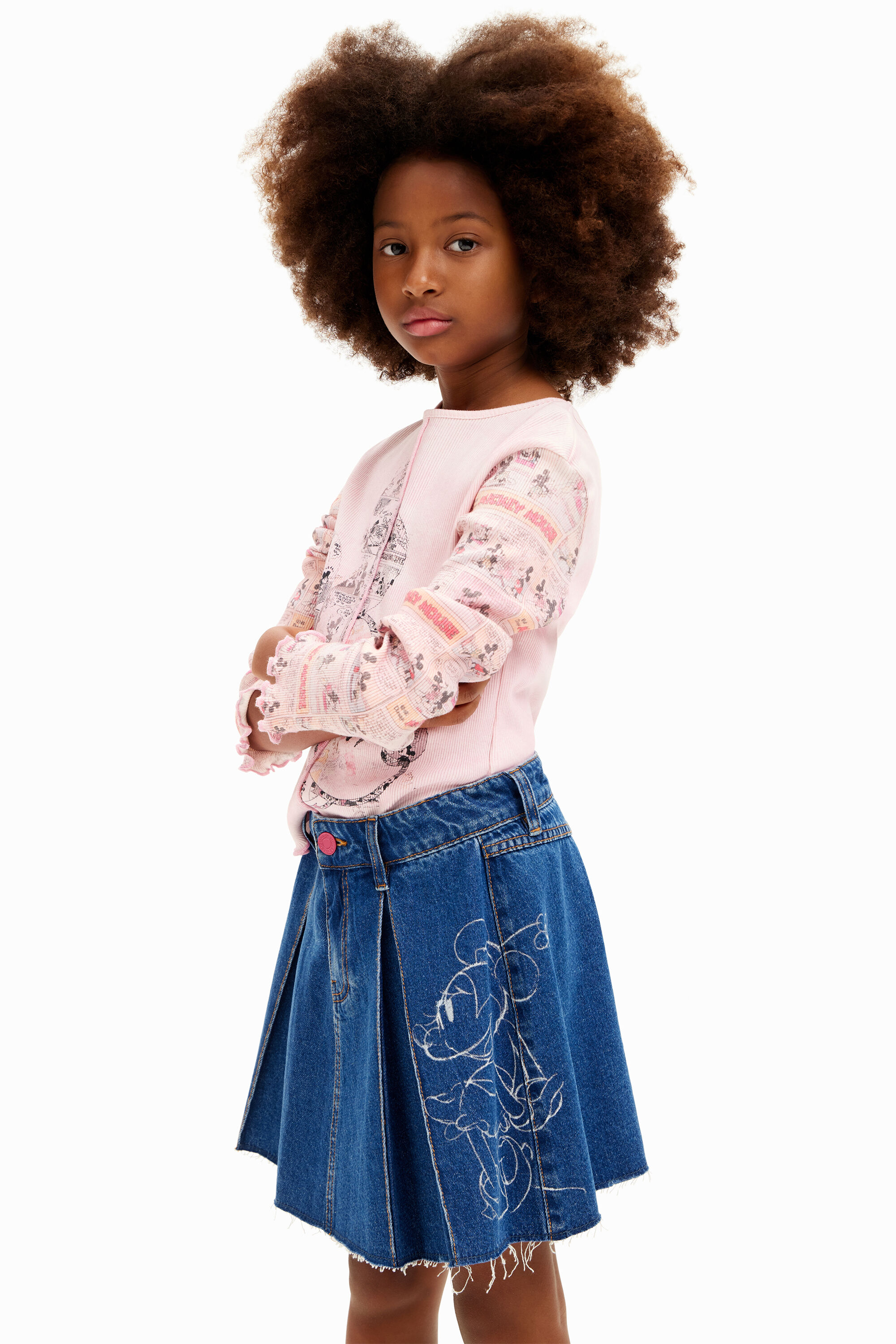 Falda desigual niña on sale