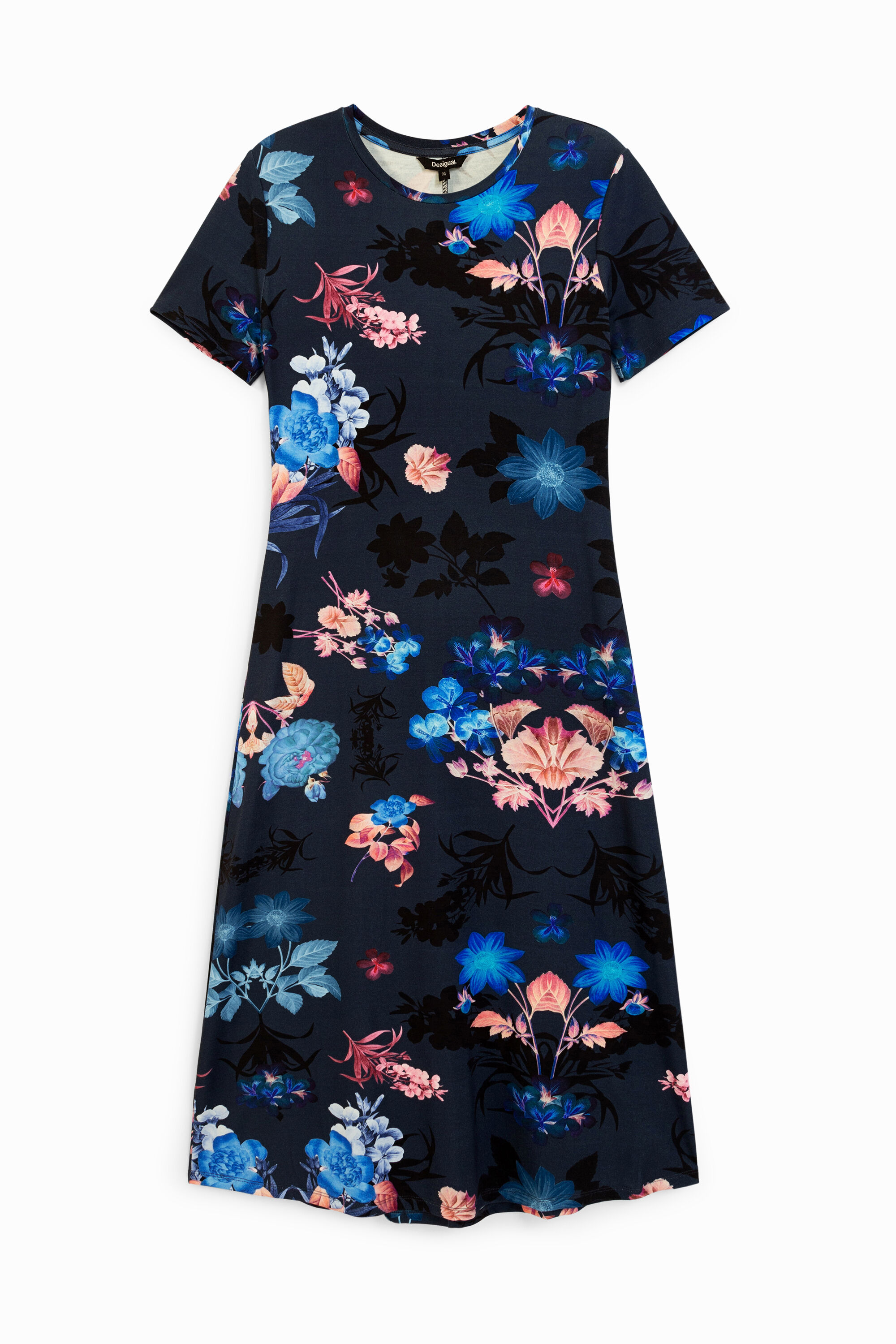 T-Shirt-Kleid Blumen