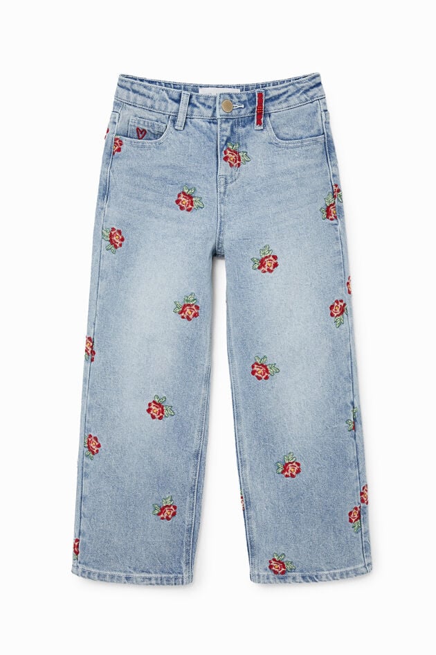 Rose wide-leg jeans
