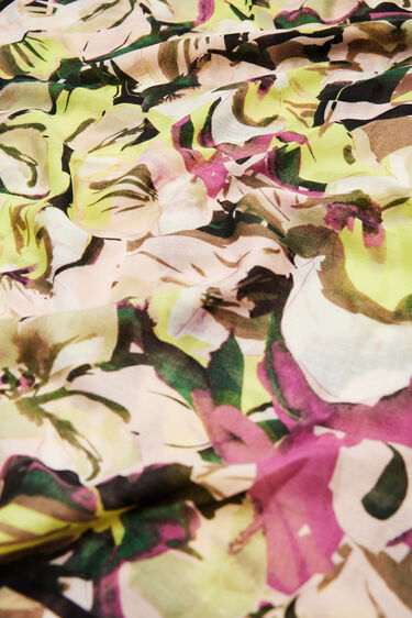 Foulard rectangular flores | Desigual