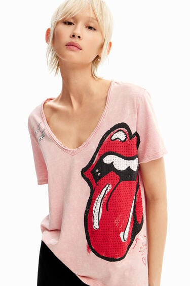T-shirt stras The Rolling Stones | Desigual