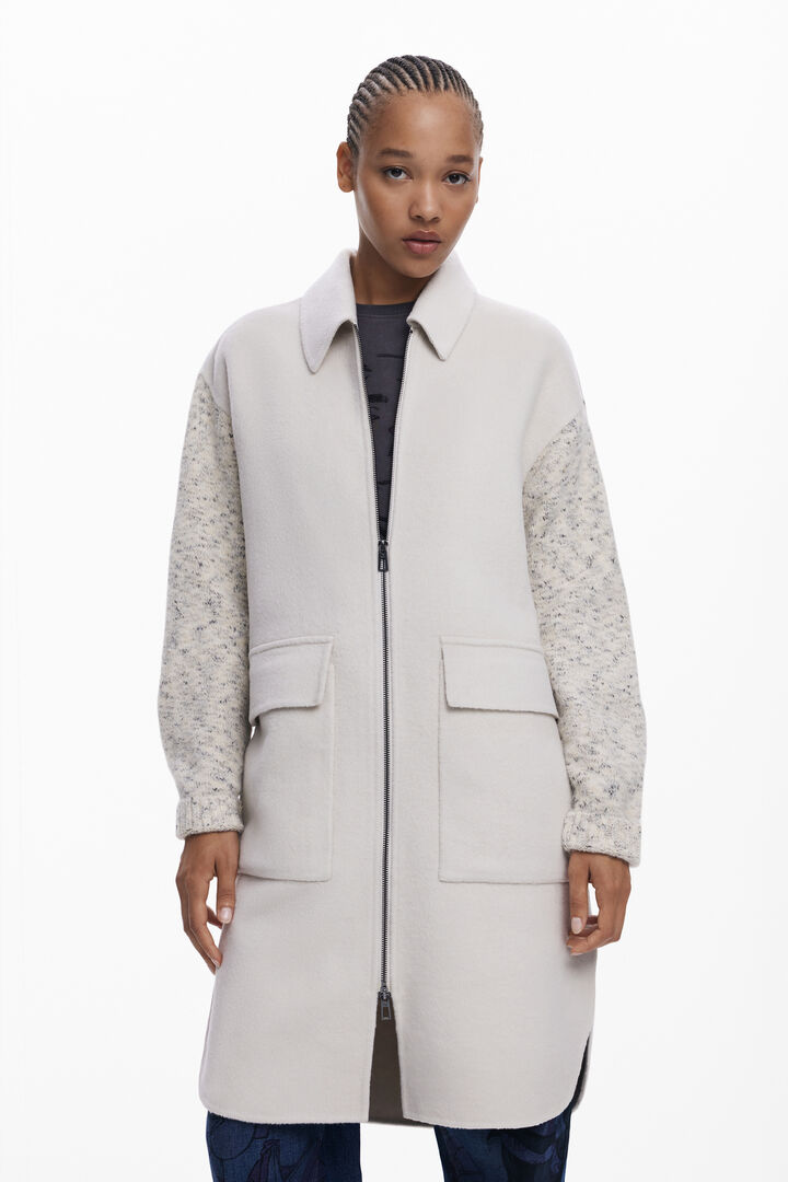 Light combined cloth coat | Desigual
