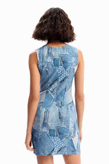 Vestit mini patch denim | Desigual