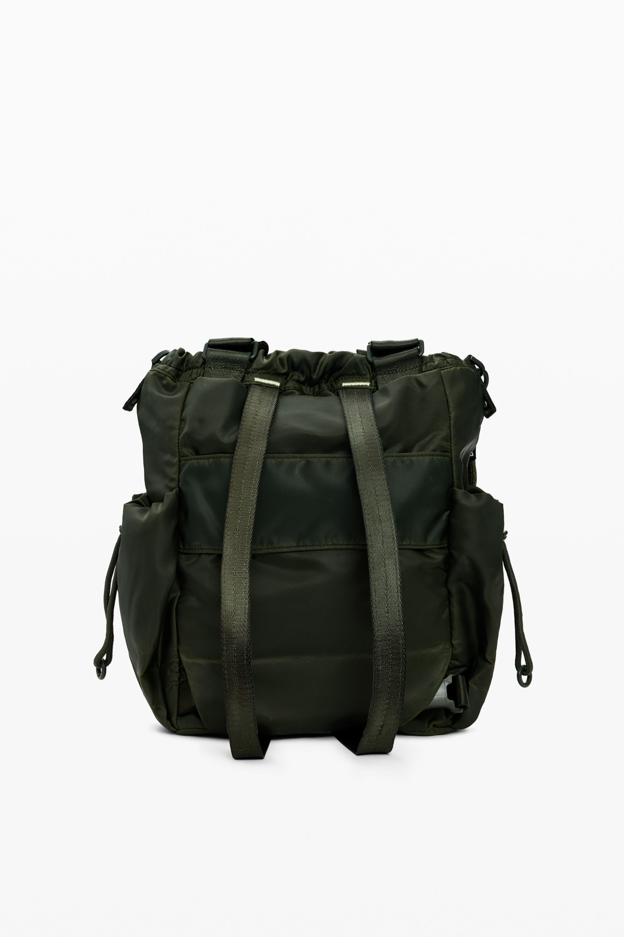 Waxed multi-position backpack green women's accessories I Desigual.com