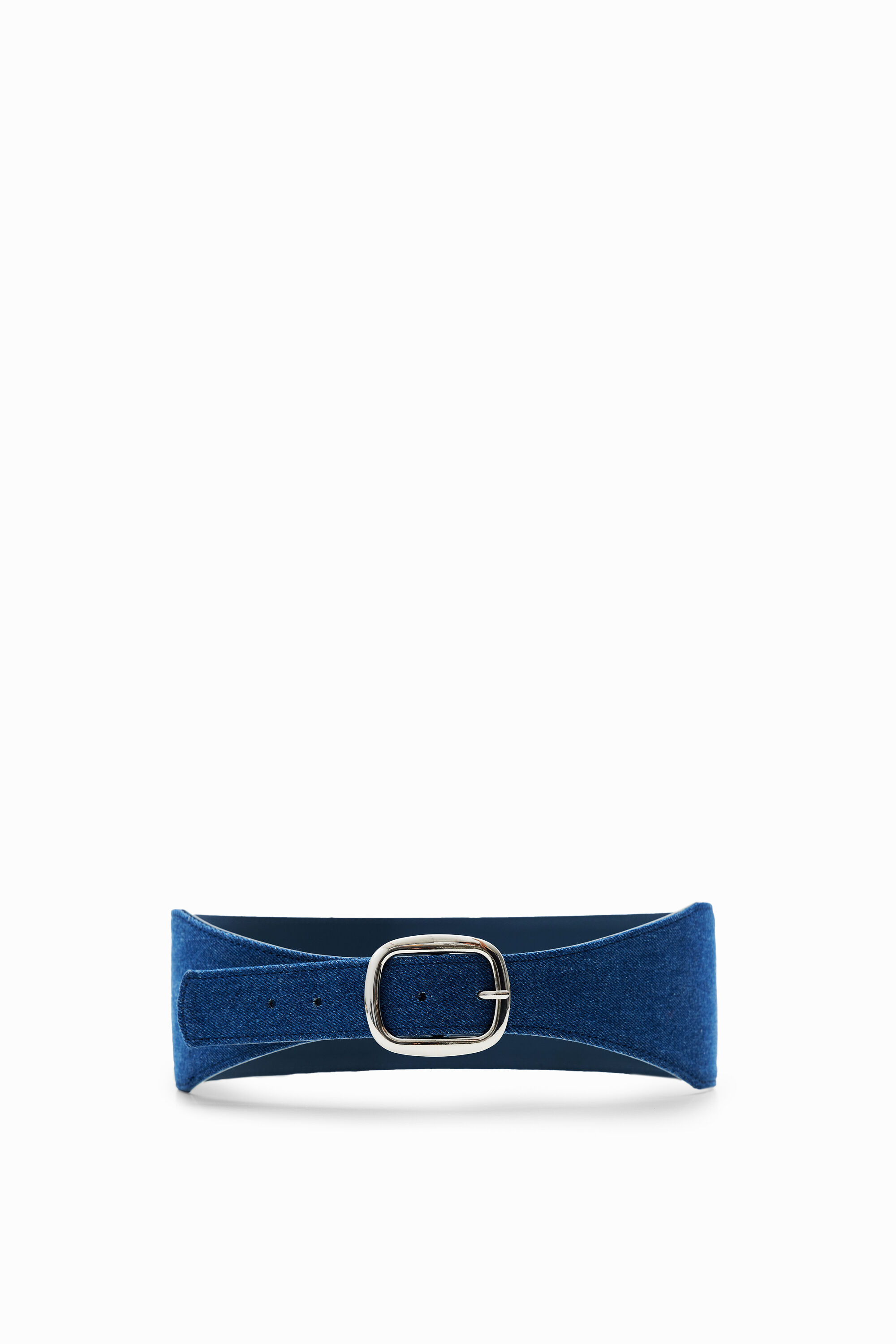 Denim sash belt - BLUE - 85
