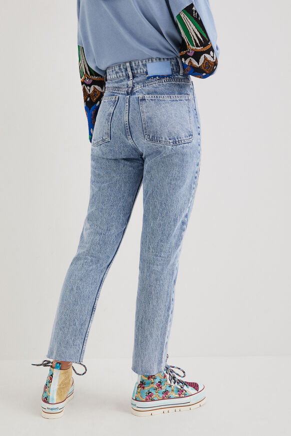 Straight cropped Japanese jeans | Desigual