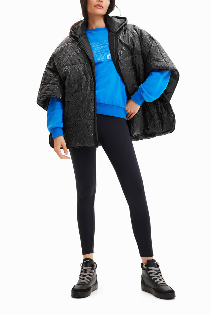 Padded logo poncho | Desigual