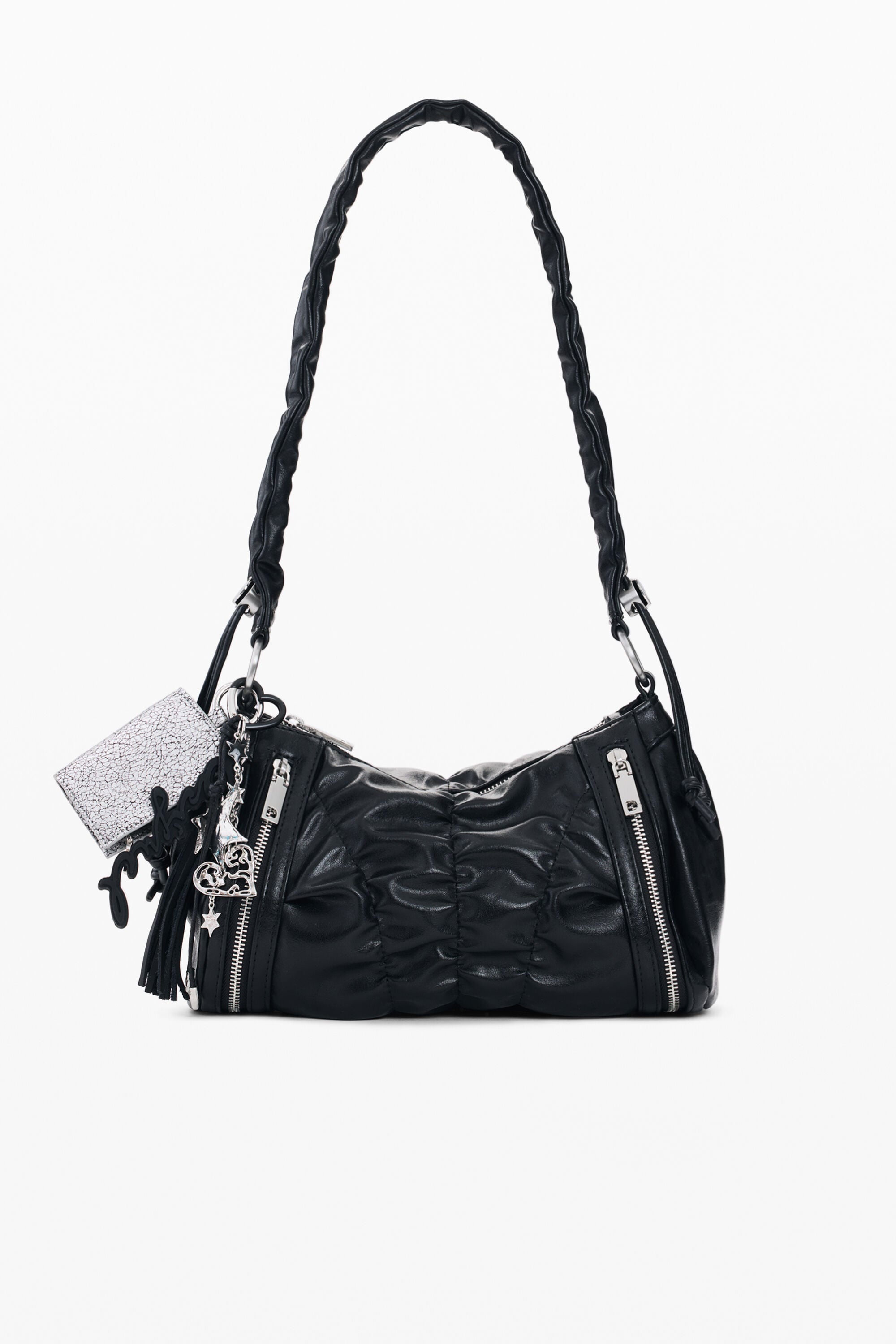 Desigual バッグ Medium ruched bag black women's accessories I Desigual.com