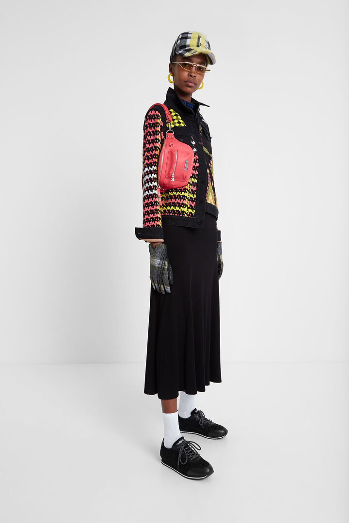 Gants tartan brodés | Desigual