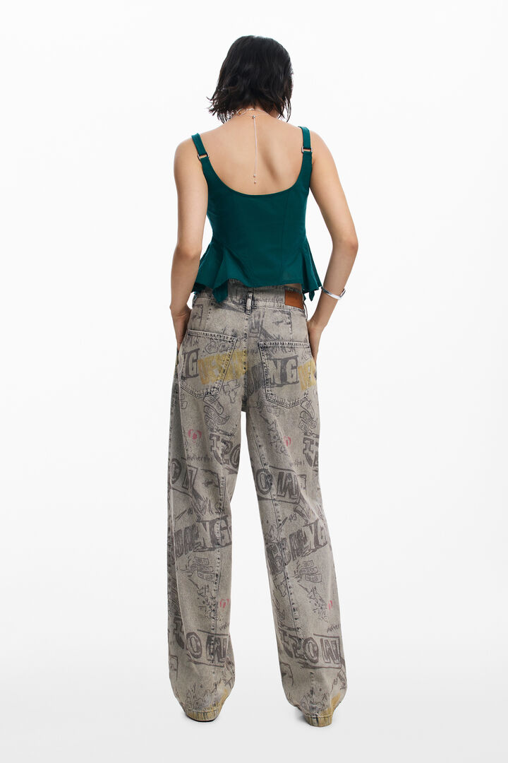 Brusa de tirants amb botons | Desigual