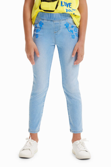 Leggings vaqueros purpurina | Desigual