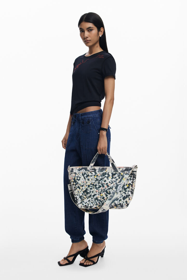Bolso mediano shopper trenzado | Desigual