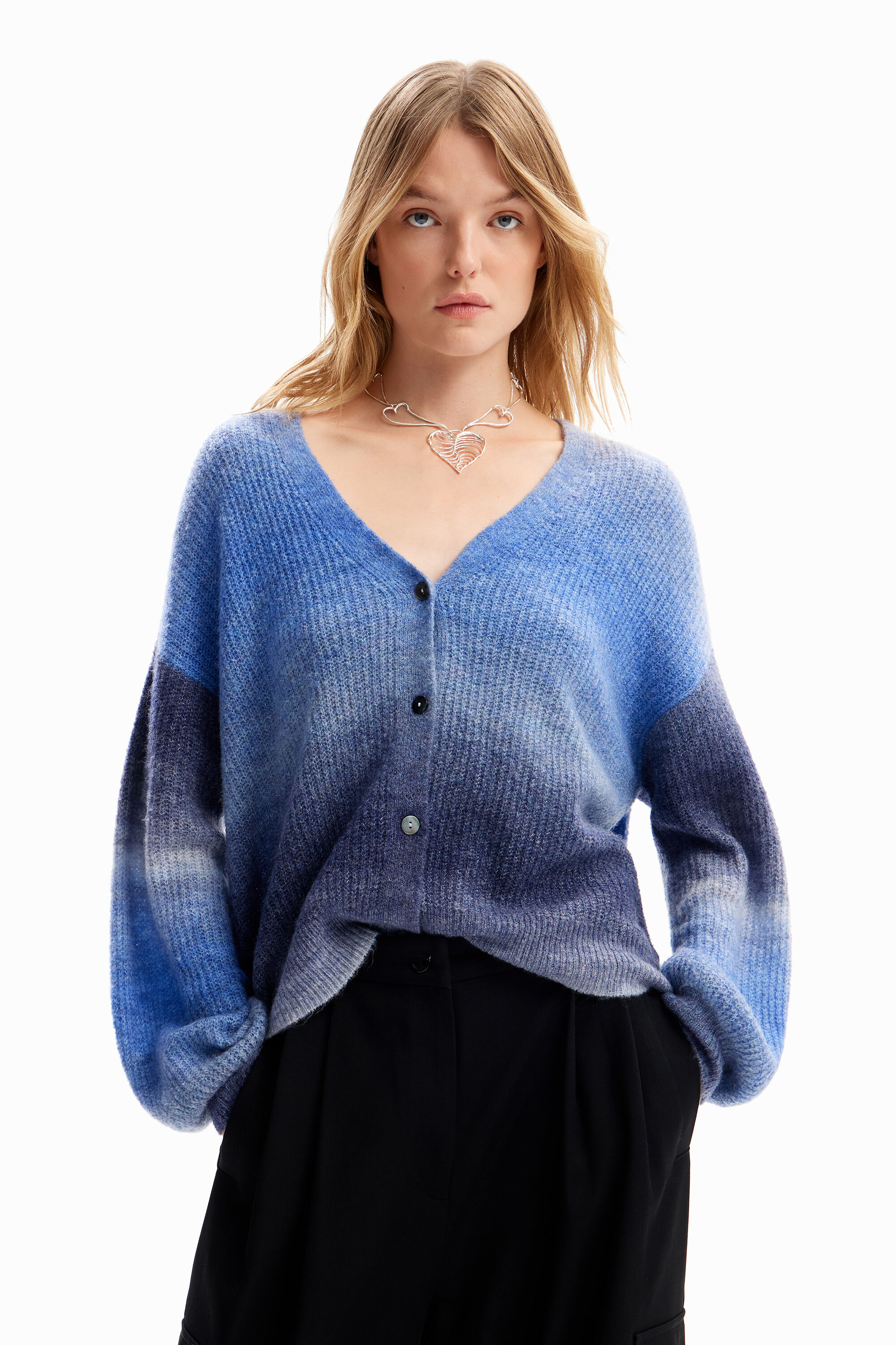 Desigual Cardigan oversize sfumato