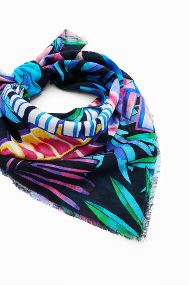 Mocador carré tropical | Desigual