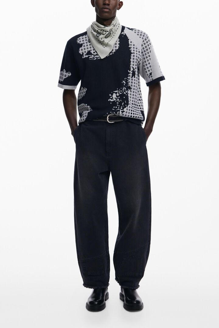 Printed Jacquard T-shirt